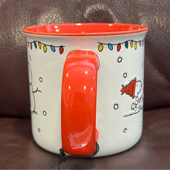 Peanuts Snoopy with Snowman 21oz Ceramic Christmas Mug - Picture 5 of 8